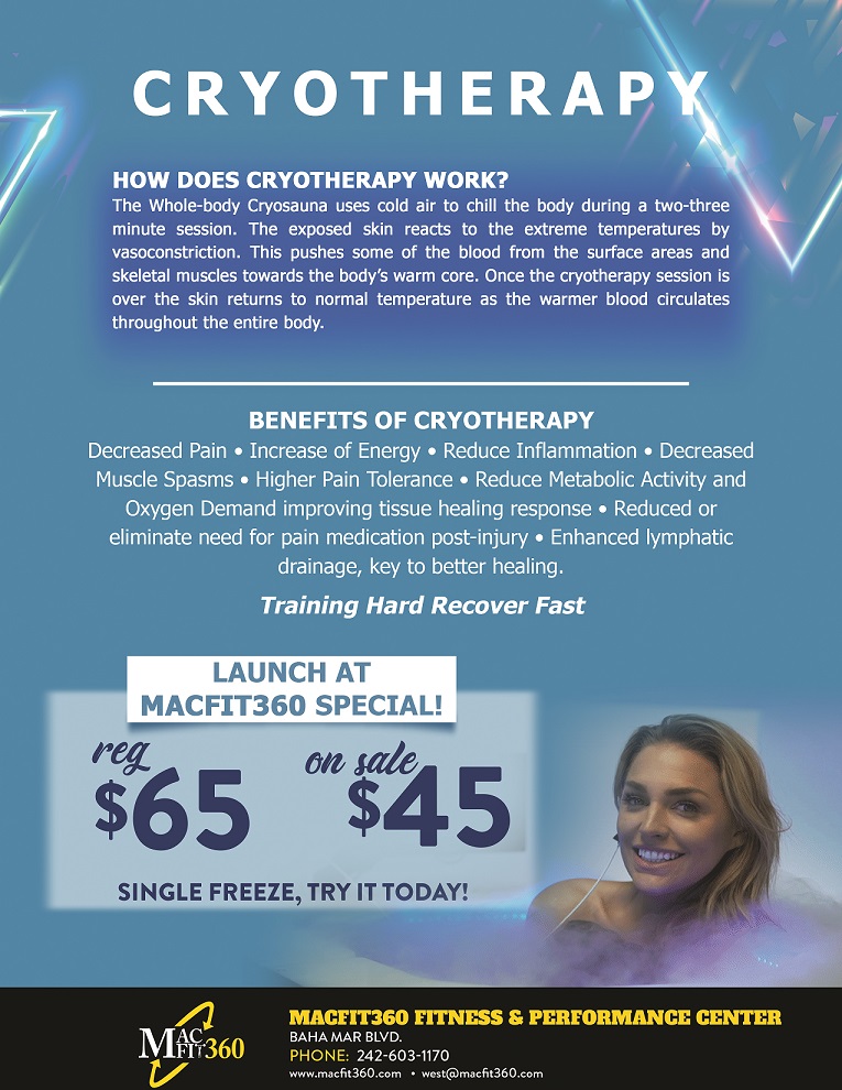 cryotherapy print flyer cryotherapy